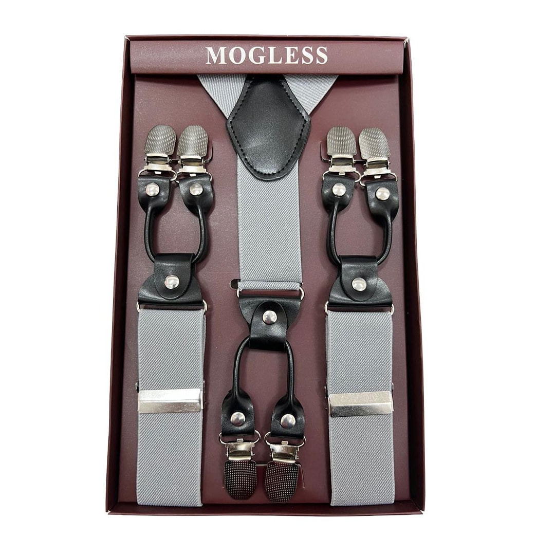 Suspensório Mogless Adulto 2550 Cinza Claro