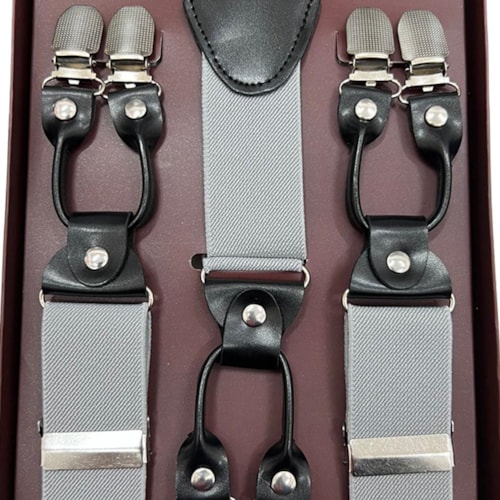 Detalhe - Suspensório Mogless Adulto 2550 Cinza Claro