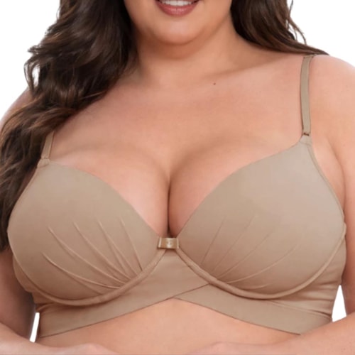 Sutiã Corpo Nu Com Bojo Lycra 441 Chocolate