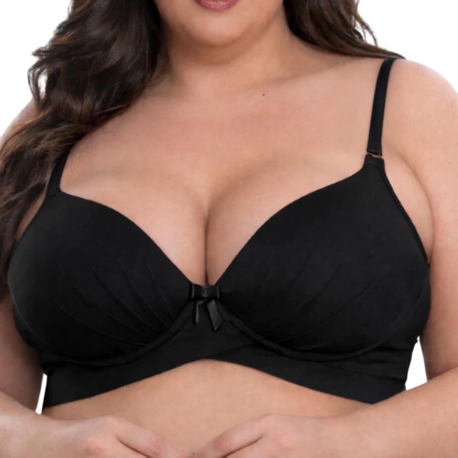 Sutiã Corpo Nu Com Bojo Lycra 441 Preto
