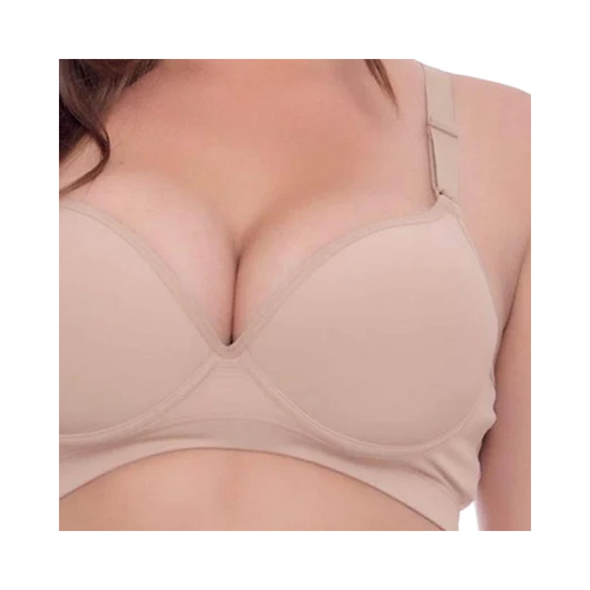 Sutiã Corpo Nu Com Bojo Lycra 500 Blush Sutiã Corpo Nu Com Bojo Lycra 500 Blush