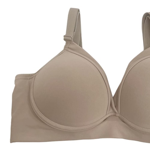 Detalhe - Sutiã Corpo Nu Com Bojo Lycra 508 Chocolate