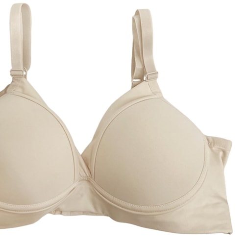 Detalhe - Sutiã Corpo Nu Com Bojo Lycra 508 Nature