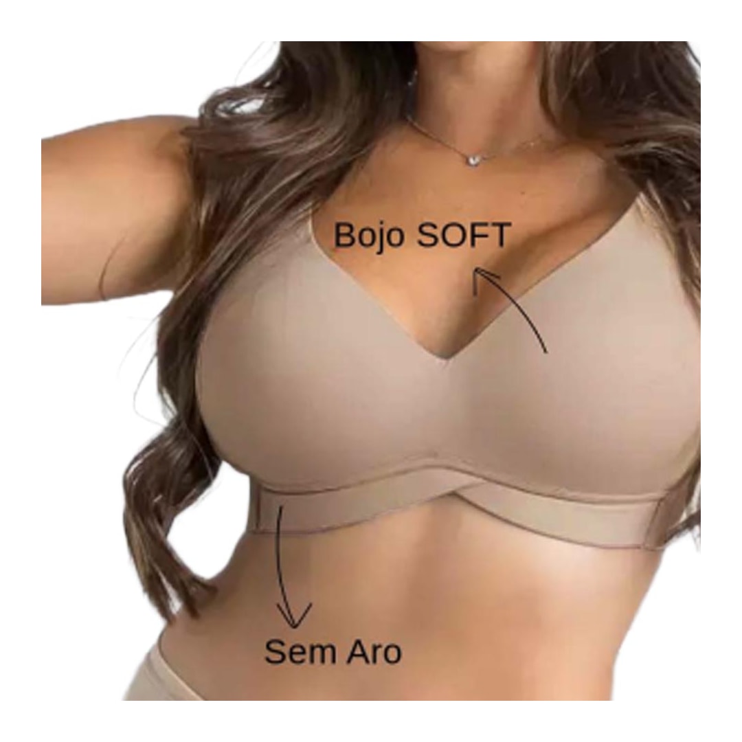 Sutiã Corpo Nu Com Bojo Lycra 754 Chocolate