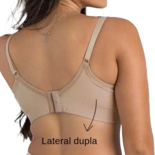 Detalhe - Sutiã Corpo Nu Com Bojo Lycra 754 Chocolate