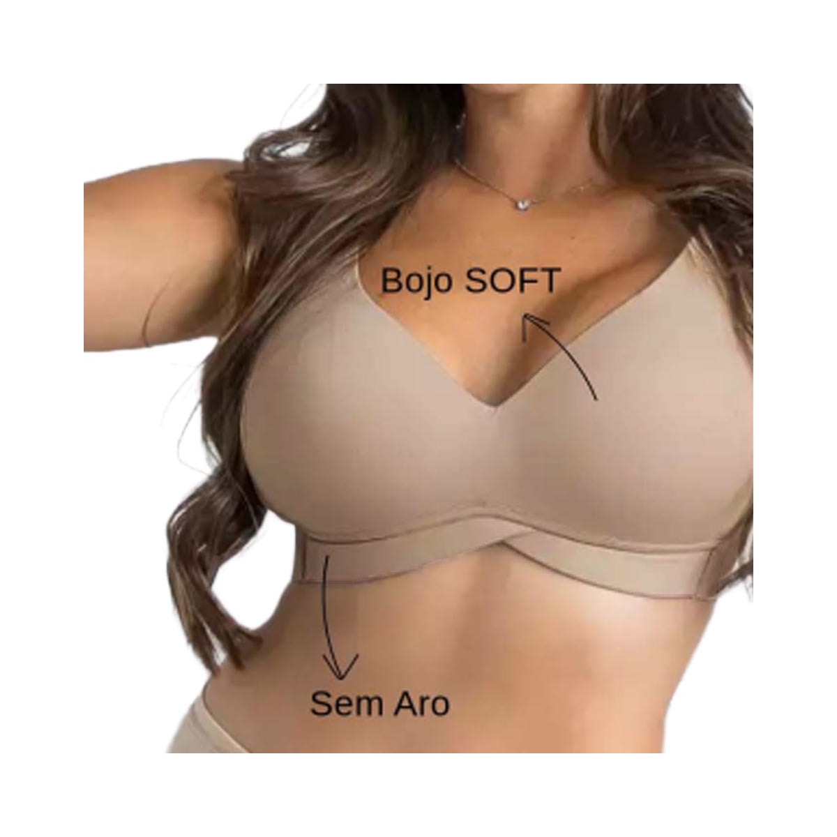 Sutiã Corpo Nu Com Bojo Lycra 754 Chocolate Sutiã Corpo Nu Com Bojo Lycra 754 Chocolate