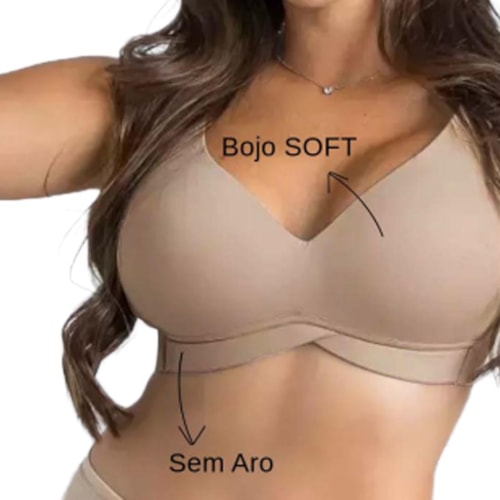 Sutiã Corpo Nu Com Bojo Lycra 754 Chocolate
