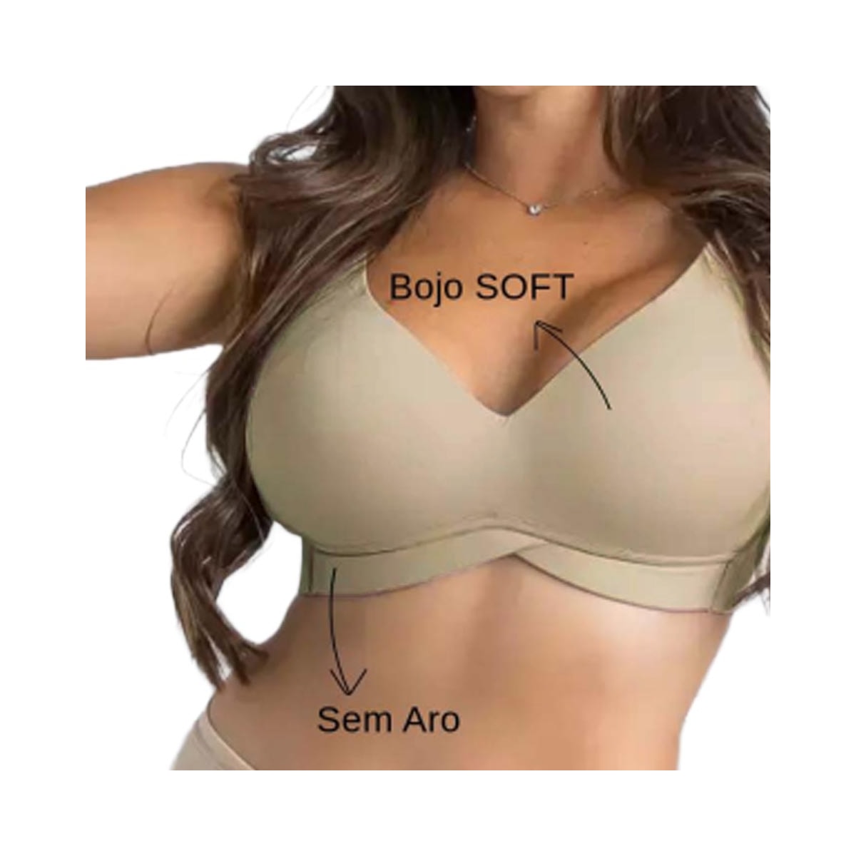 Sutiã Corpo Nu Com Bojo Lycra 754 Sepia Sutiã Corpo Nu Com Bojo Lycra 754 Sepia