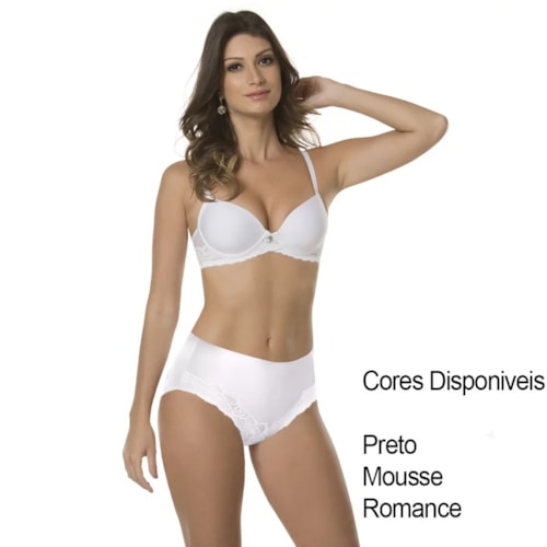 Detalhe - Sutiã Delrio Sensitive Bojo Estruturado V42604 Preto