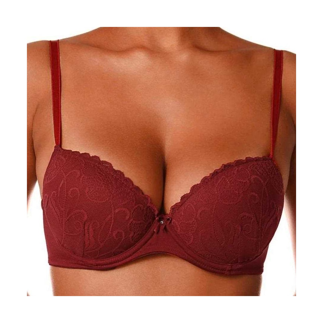 Sutiã Demillus Com Bojo Nova Gemma 067249 06 - Carmim Sutiã Demillus Com Bojo Nova Gemma 067249 06 - Carmim