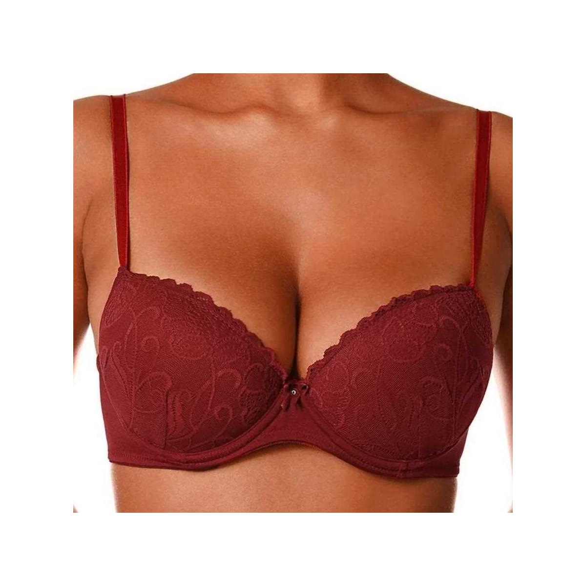 Sutiã Demillus Com Bojo Nova Gemma 067249 06 - Carmim Sutiã Demillus Com Bojo Nova Gemma 067249 06 - Carmim