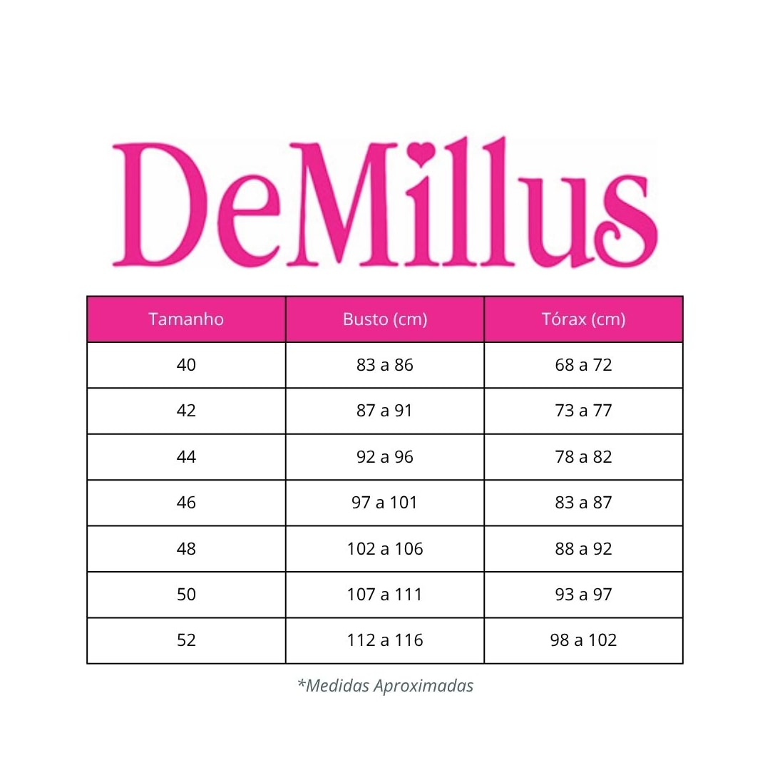 Sutiã Demillus Olimpo Cotton 061054 27 - Preto