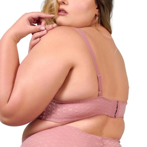 Detalhe - Sutiã Duloren Plus Size Forma 111248 57-Argile Rosee
