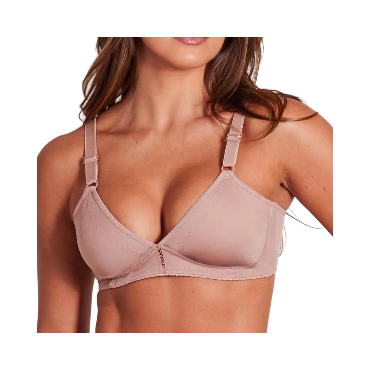 Sutiã Duloren Sem Bojo Lycra 111216 27-Castanha Sutiã Duloren Sem Bojo Lycra 111216 27-Castanha