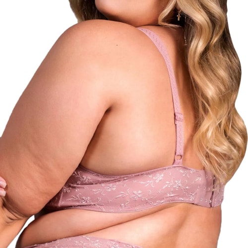 Detalhe - Sutiã Duloren Sem Bojo Lycra 111810 33-Rose Passe