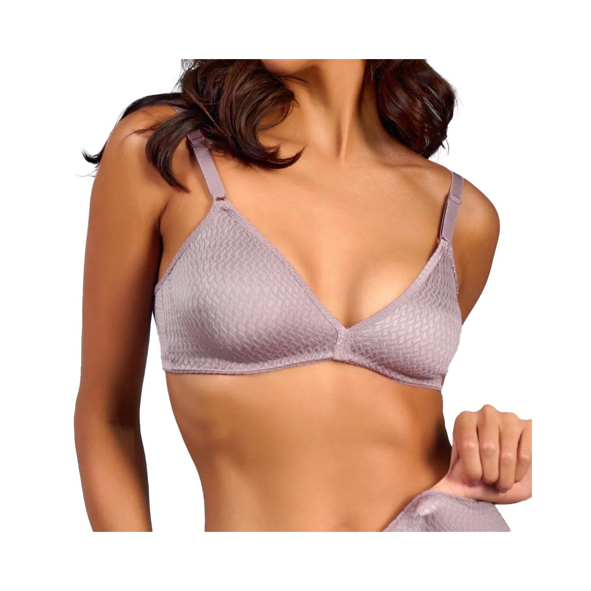 Sutiã Duloren Sem Bojo Lycra 121500 77-Beringela Sutiã Duloren Sem Bojo Lycra 121500 77-Beringela