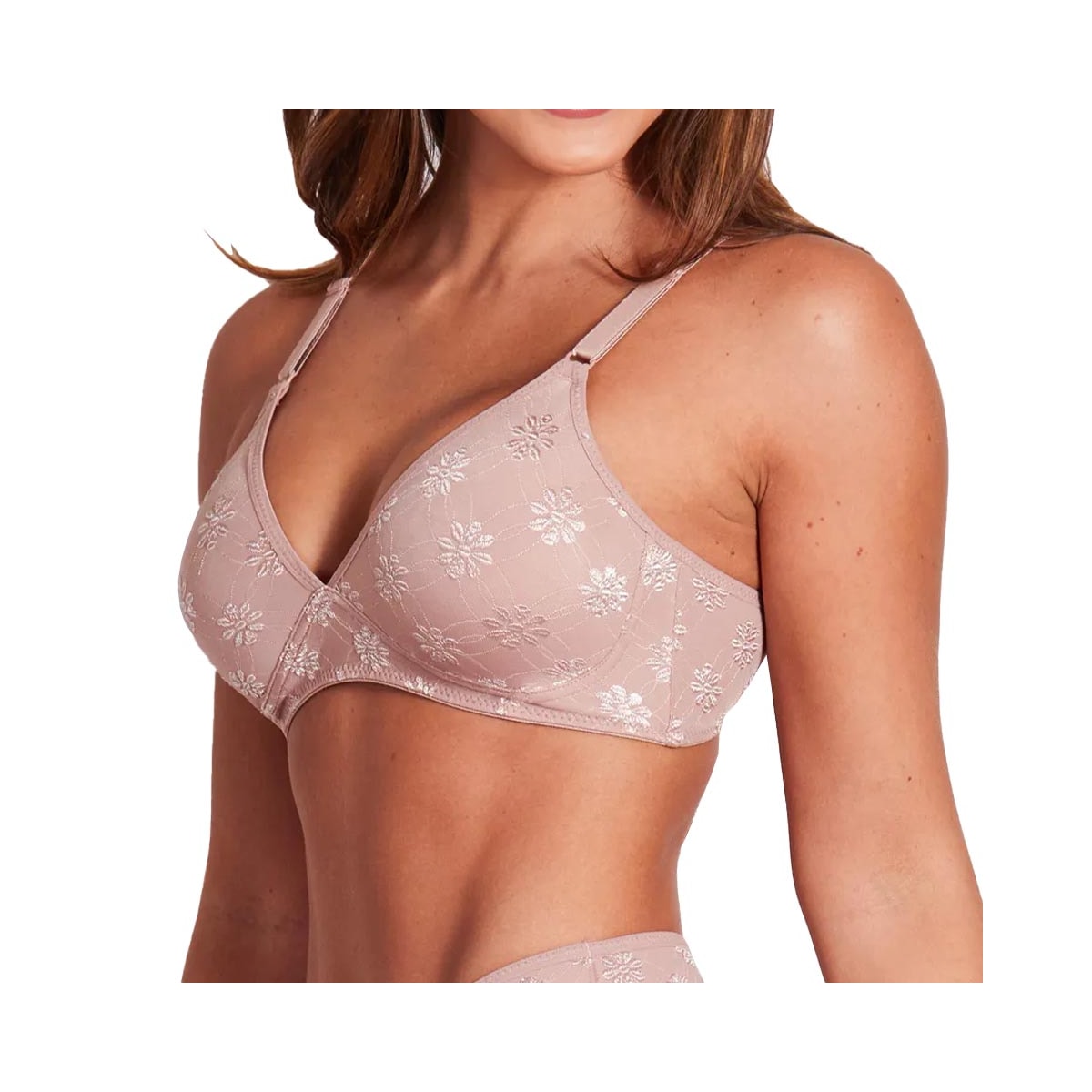 Sutiã Duloren Sem Bojo Lycra 121771 27-Castanha Sutiã Duloren Sem Bojo Lycra 121771 27-Castanha