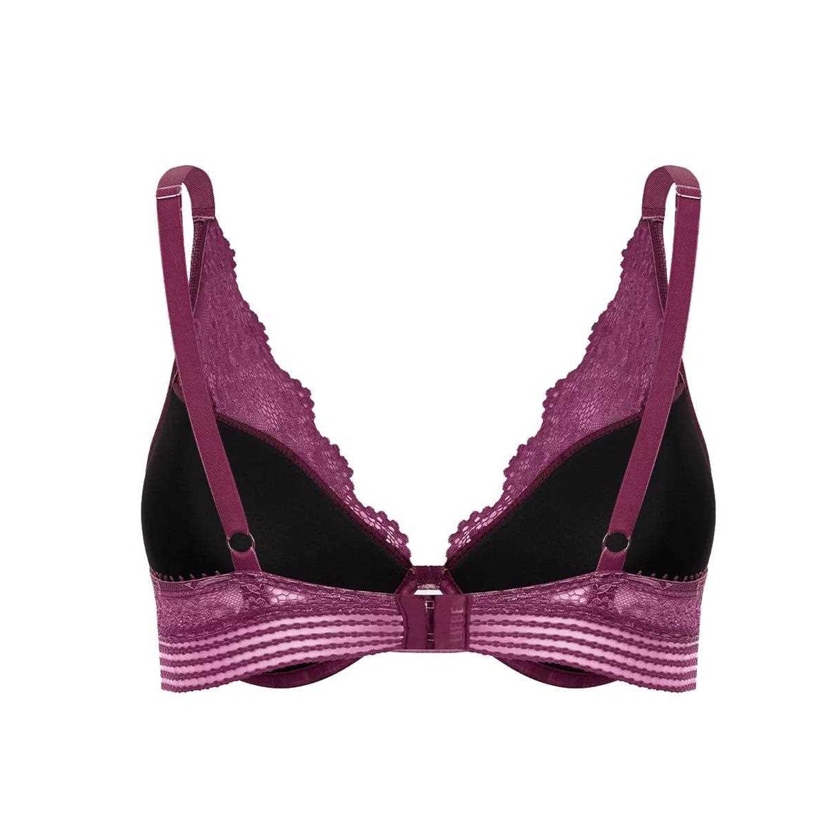 Sutiã Liebe 1/2 Taça Em Renda Leaf 603038 Cassis