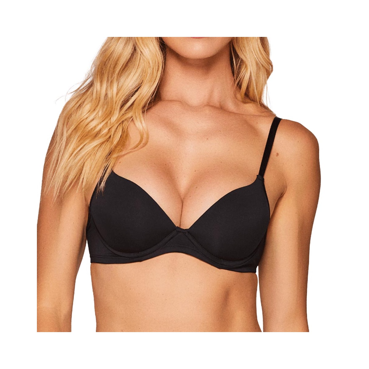 Sutia Liebe 1/2 Taça Microfibra Com Bojo 123007 Preto Sutia Liebe 1/2 Taça Microfibra Com Bojo 123007 Preto