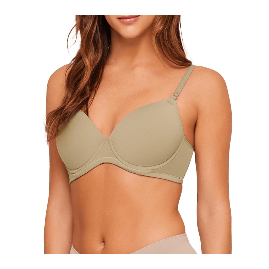 Sutiã Liebe 1/2 Taça Microfibra Com Bojo  123007 Suede