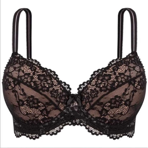 Sutiã Liebe Ideal Triangulo Renda Com Bojo 603432 Preto