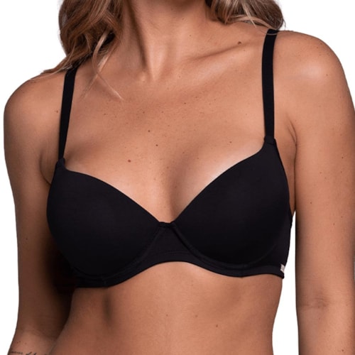 Sutiã Liebe Meia Taça Com Bojo 123013 Preto