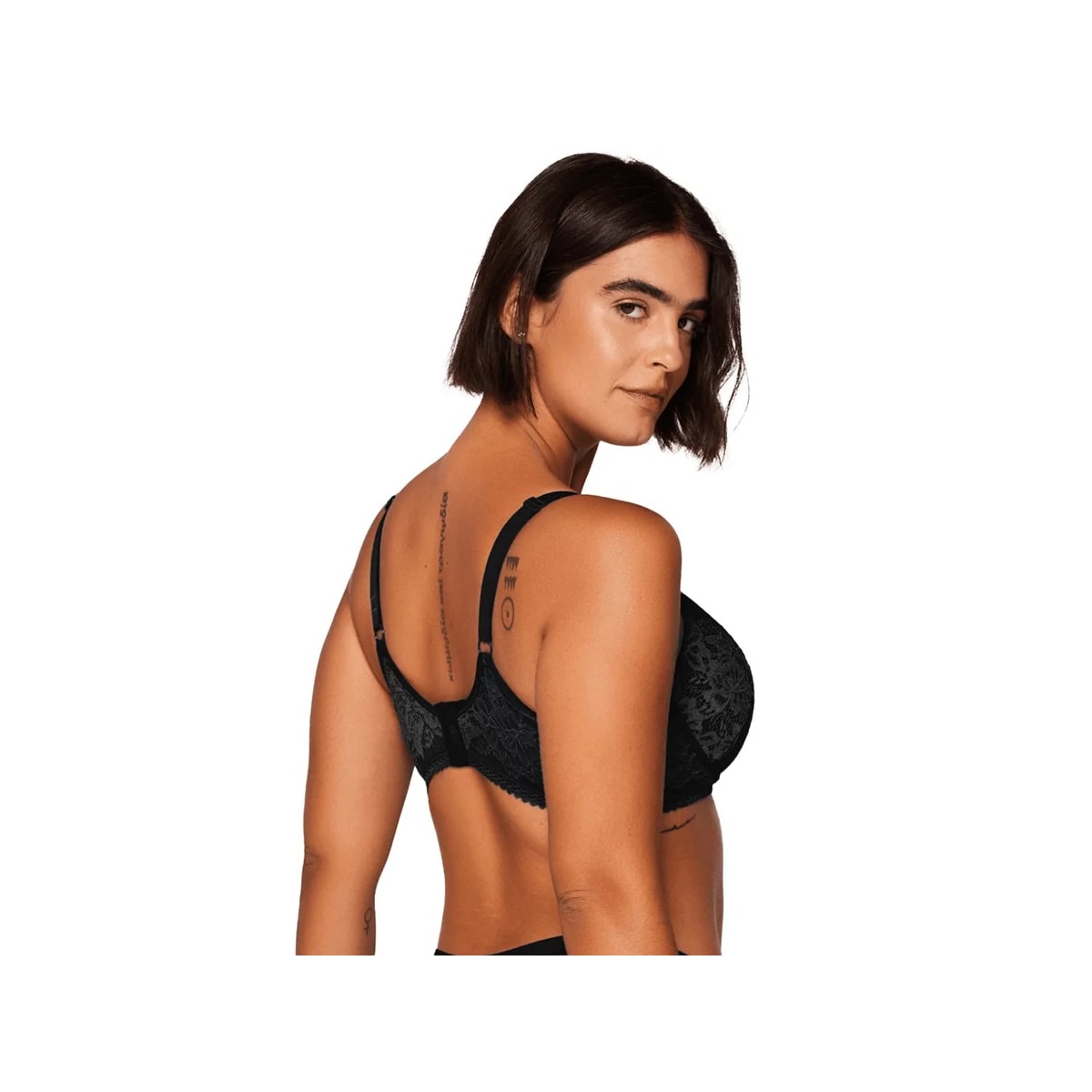 Sutiã Liebe Meia Taça Com Bojo Em Renda 703035 Preto