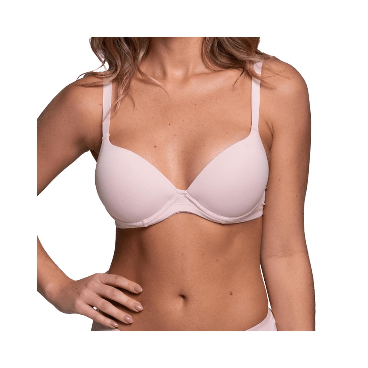 Sutiã Liebe Meia Taça Com Bojo Sustentare 103008 Nude Sutiã Liebe Meia Taça Com Bojo Sustentare 103008 Nude