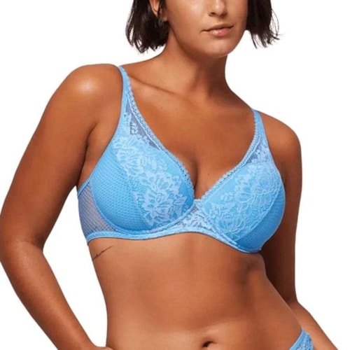 Sutia Liebe Meia Taça Em Renda 503032 Blue