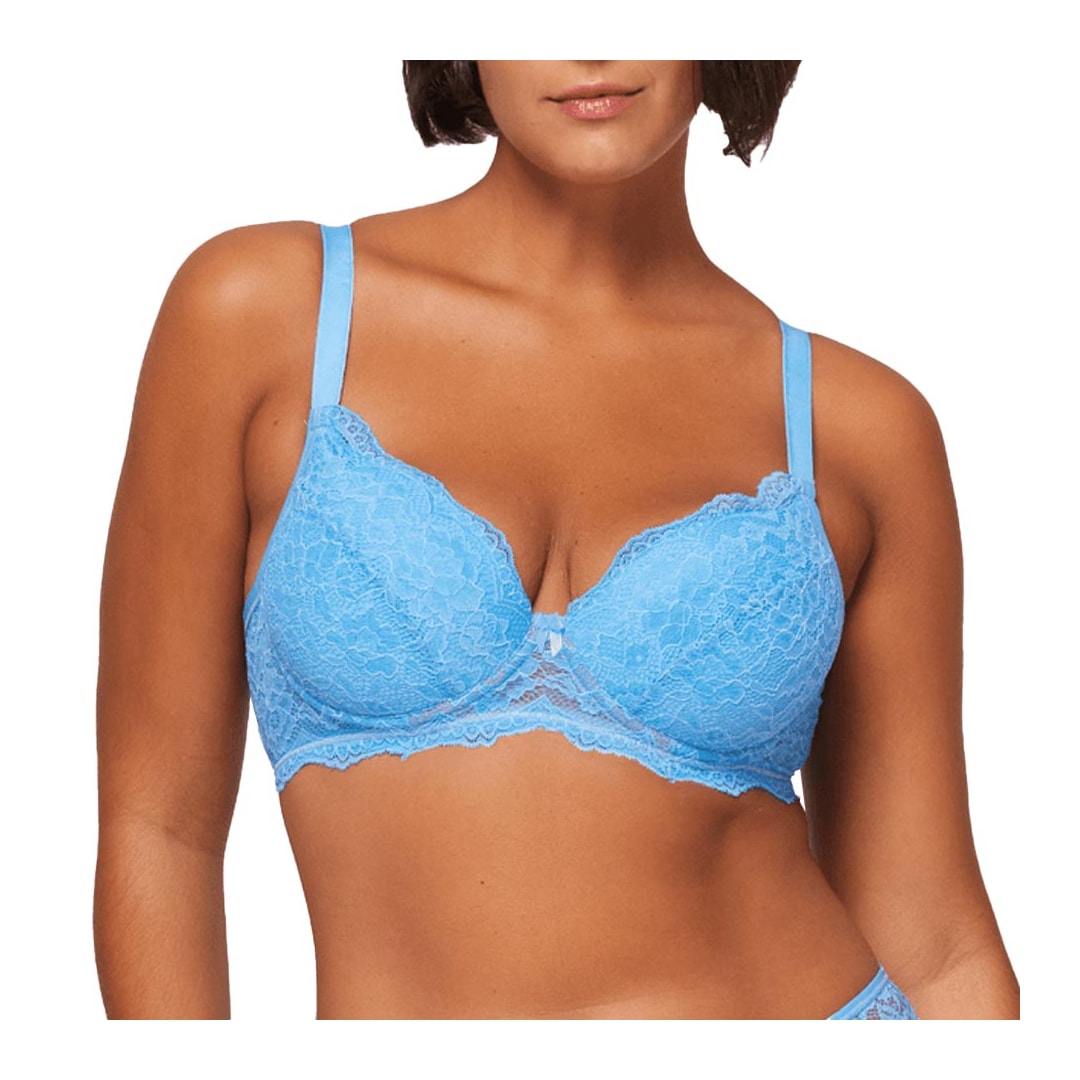 Sutiã Liebe Meia Taça Em Renda 703010 Relax Blue Sutiã Liebe Meia Taça Em Renda 703010 Relax Blue
