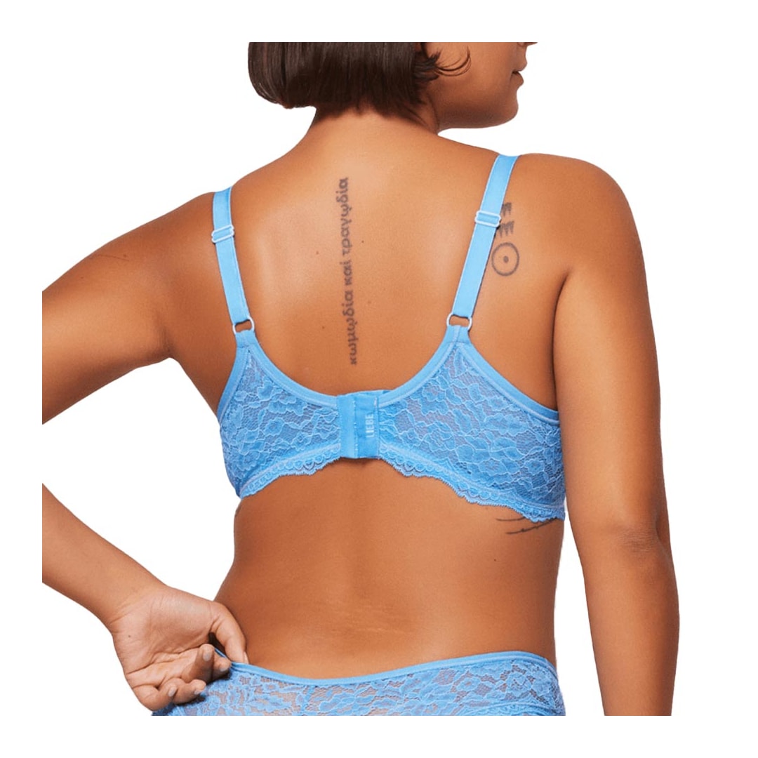 Sutiã Liebe Meia Taça Em Renda 703010 Relax Blue