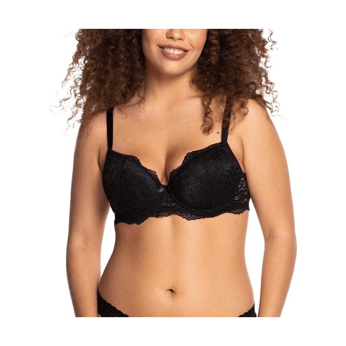 Sutiã Liebe Meia Taca Renda Kiss Me Preto Sutiã Liebe Meia Taca Renda Kiss Me Preto