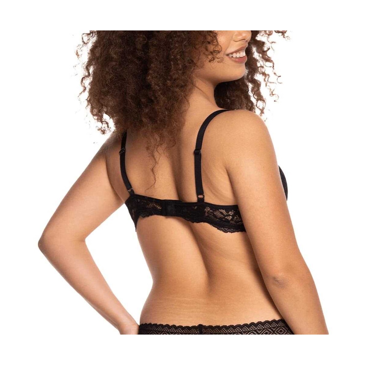 Sutiã Liebe Meia Taca Renda Kiss Me Preto