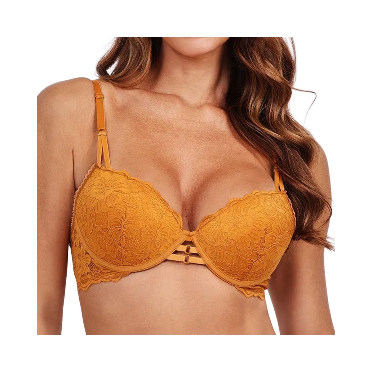 Sutiã Liebe Push Up Renda 503147 Mel Sutiã Liebe Push Up Renda 503147 Mel