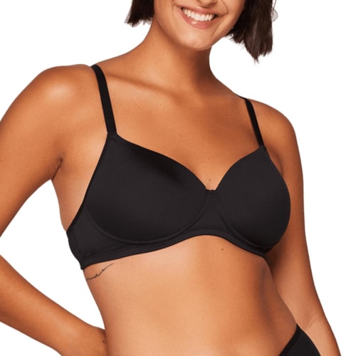 Sutiã Liebe Sem Aro Em Microfibra 411001 Preto