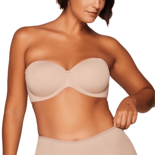 Detalhe - Sutiã Liebe Tomara Que Caia Taça B 703602 Chocolate