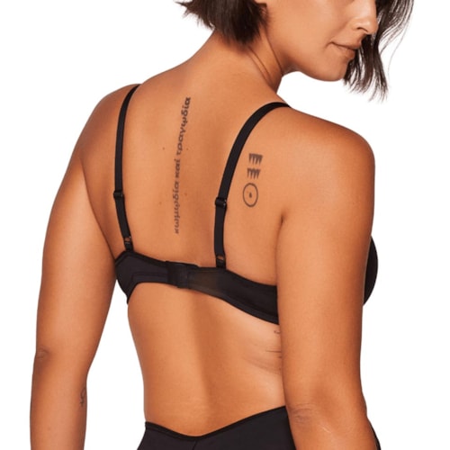 Detalhe - Sutiã Liebe Triangulo Microfibra Basica 341001 Preto