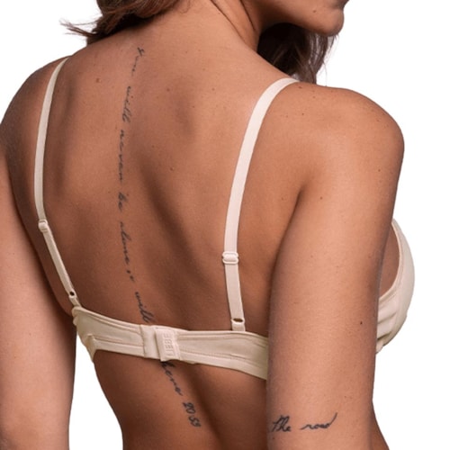 Detalhe - Sutiã Liebe Triângulo Microfibra Básica 341001 Vanilla