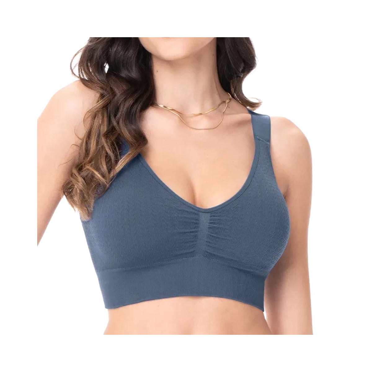 Sutiã Zee Rucci Bojo Removível Zr0300-053 V29 Azul Cobalto