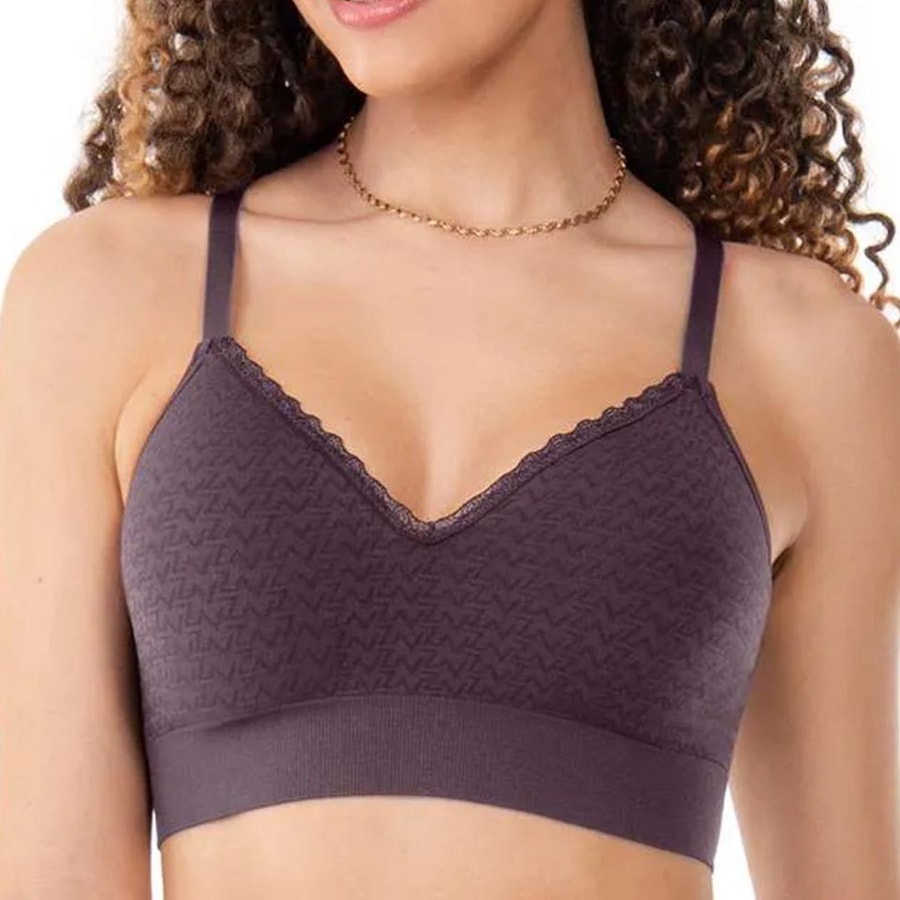 Sutiã Zee Rucci Com Bojo E Renda Zr0303-019 Berinjela