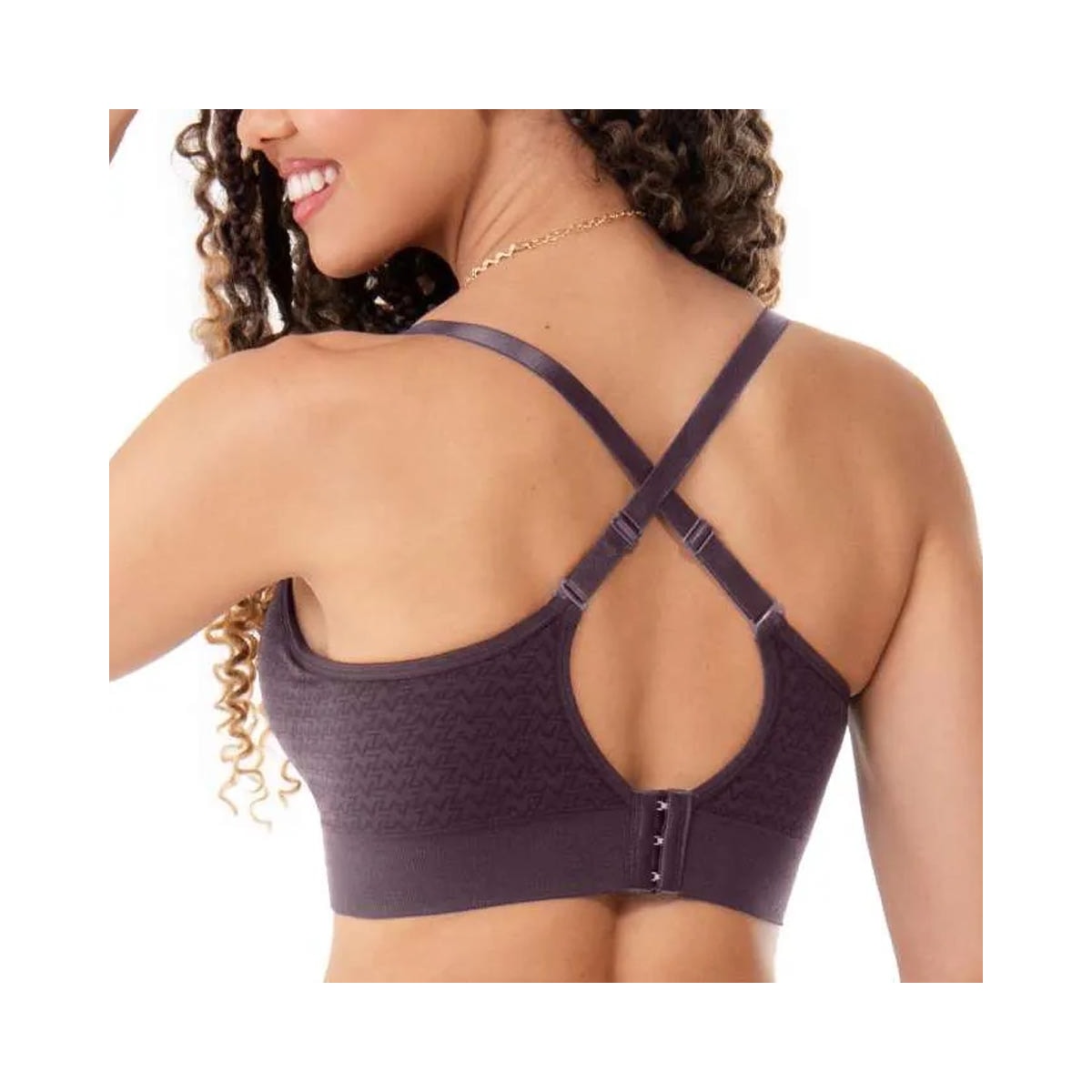 Sutiã Zee Rucci Com Bojo E Renda Zr0303-019 Berinjela