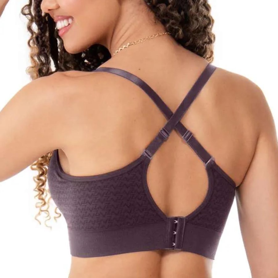 Sutiã Zee Rucci Com Bojo E Renda Zr0303-019 Berinjela