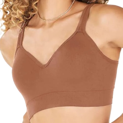 Detalhe - Sutiã Zee Rucci Com Bojo Lycra Zr0303-012 C105 Capuccino
