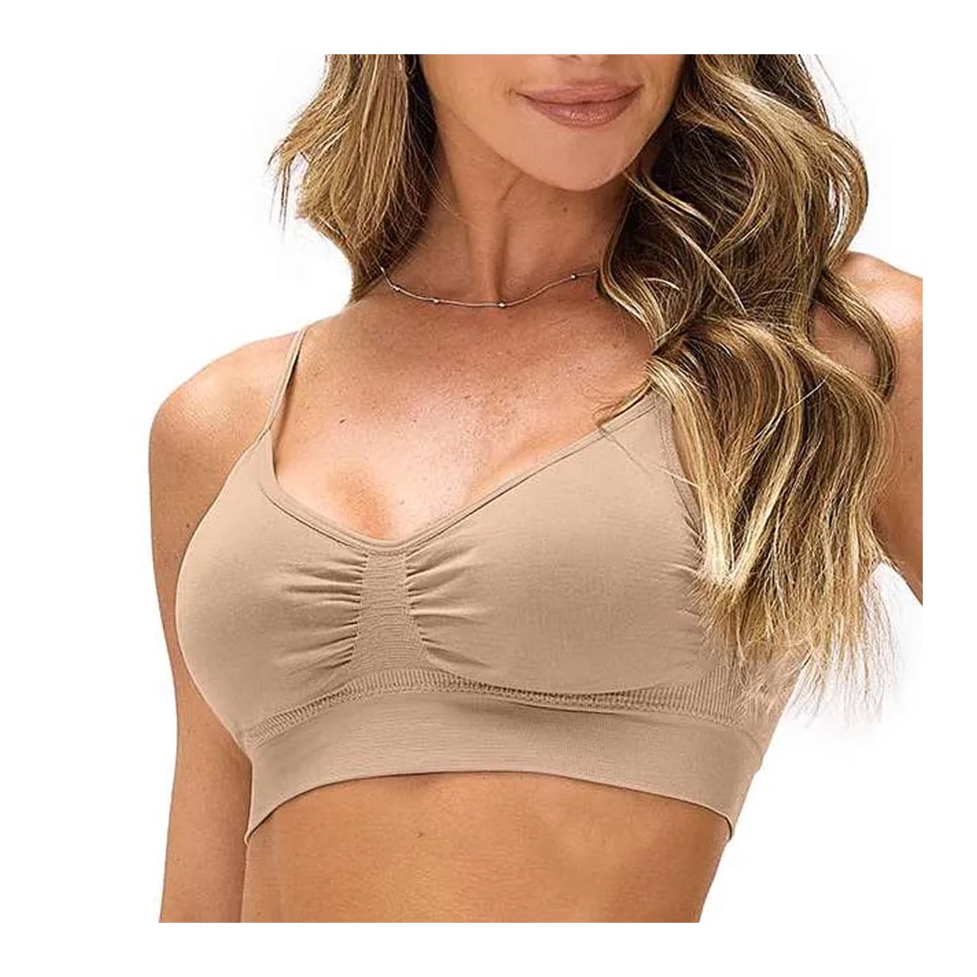 Sutiã Zee Rucci Com Bojo Lycra Zr0309-005 C122 Bege