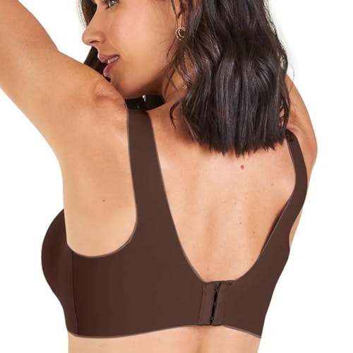 Detalhe - Sutiã Zee Rucci Corte A Laser Zr0309-001 C127 Cafe