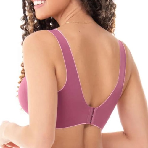 Detalhe - Sutiã Zee Rucci Corte A Laser Zr0309-001 C585 Rosa Escuro