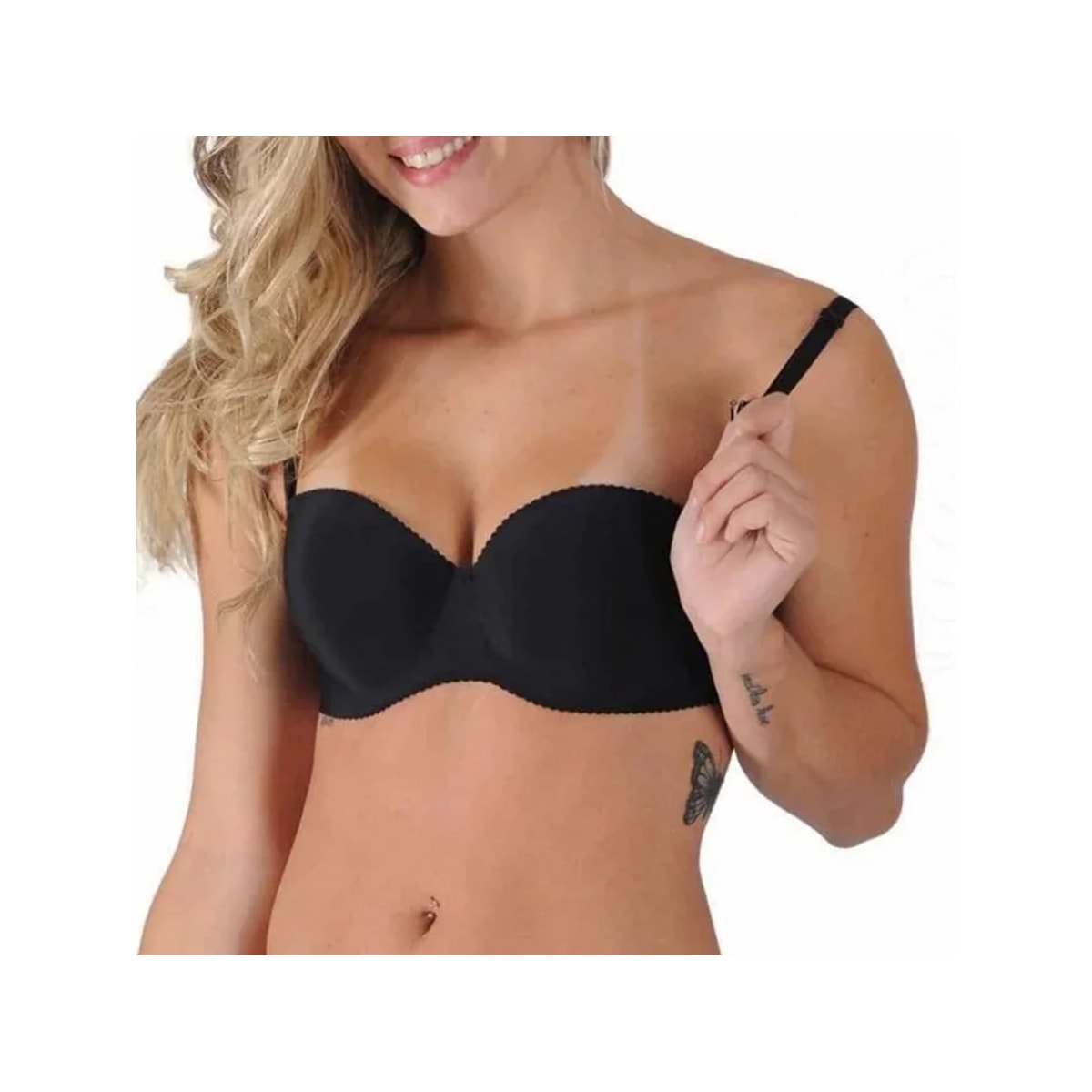 Sutiã Zee Rucci Laser Tomara Que Caia ZR030-007 Preto Sutiã Zee Rucci Laser Tomara Que Caia ZR030-007 Preto