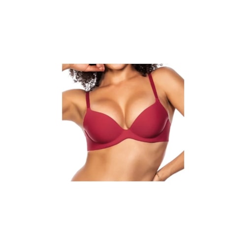 Sutiã Zee Rucci Push Up Laser ZR0301-001 Vermelho