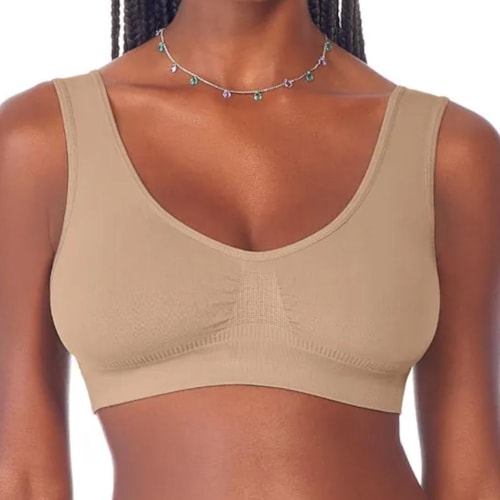 Sutiã Zee Rucci Sem Bojo Lycra Zr0300-004 Bege