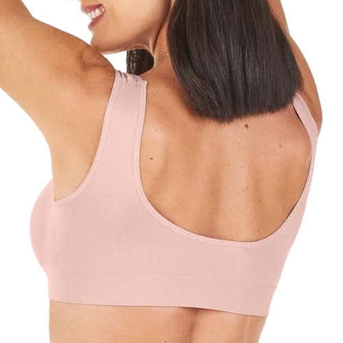 Detalhe - Sutiã Zee Rucci Sem Bojo Lycra Zr0300-004 C571 Rose